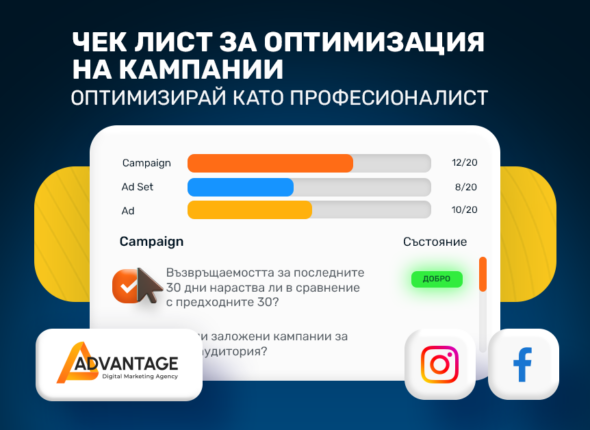 Чек лист за оптимизация на рекламни кампании във Фейсбук и Инстаграм